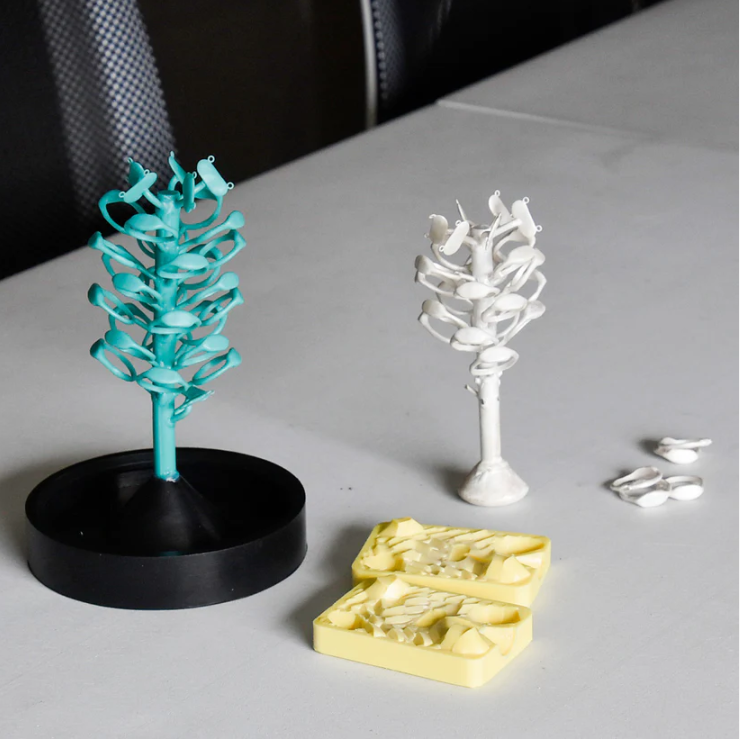 ゴム型・ワックスツリー作成工程のCADデータ